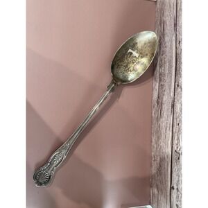 SHEFFIELD ENGLAND - SILVERPLATE X-LG SERVING SPOON - 13" - (unidentified marks)